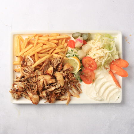 Shawarma kyckling tallrik